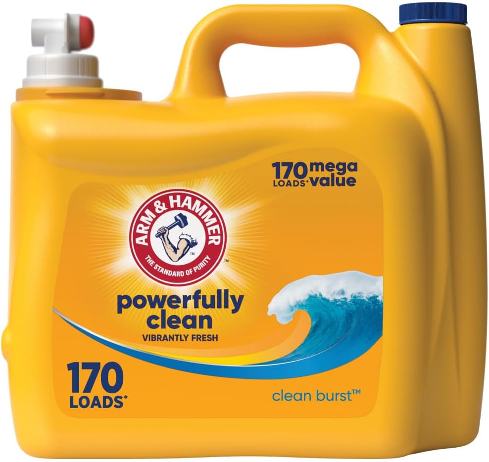 Arm & Hammer Clean Burst, 170 Loads Liquid Laundry Detergent, 170 Fl oz111mysite