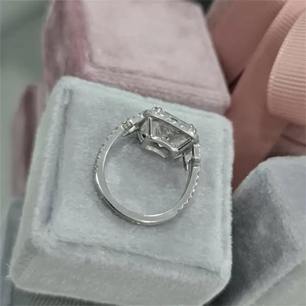 预发布站点、5.4ct Split Shank Cushion Cut Engagement Ring、testother-12345