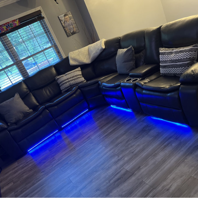 预发布站点、【Furniture】Mirabel 3 - Piece Vegan Leather Sectional、-12345