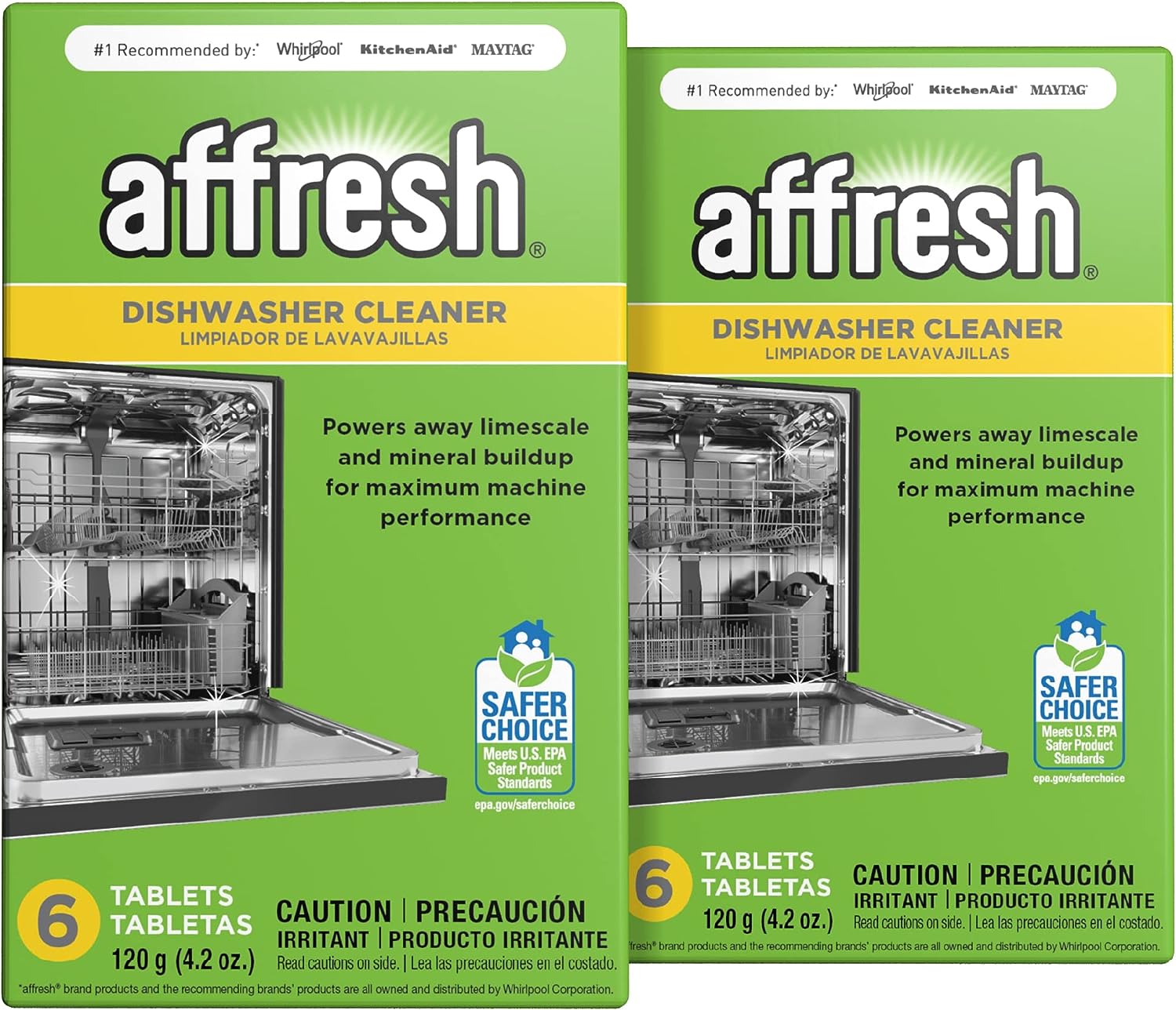 Affresh Dishwasher Cleaner, Helps Remove Limescale and Odor-Causing Residue, 6 Tablets111mysite
