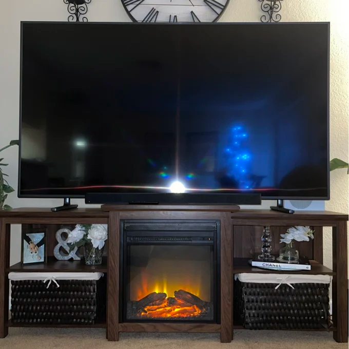 预发布站点、【Furniture】Woodbury TV Stand for TVs up to 78" with Fireplace Included、-12345
