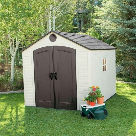 预发布站点、【Storage Shed】8 Ft. W x 10 Ft. D Plastic Traditional、-12345