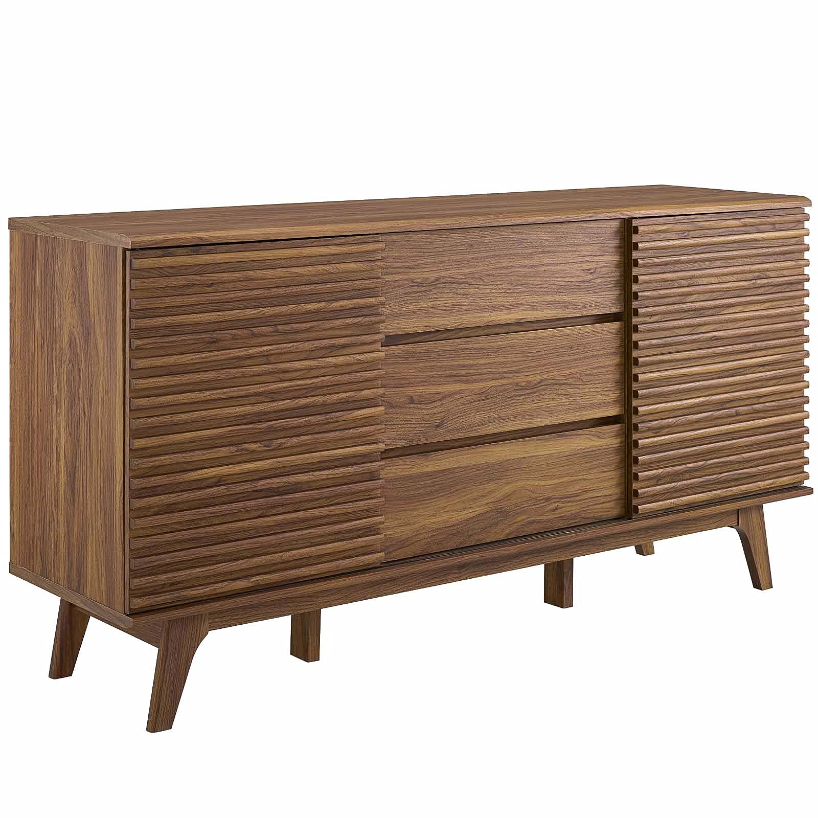 预发布站点、【Furniture】【BS】Carson Carrington Lagered Sideboard Buffet Table - Walnut、-12345