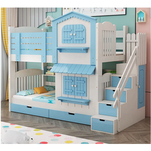 预发布站点、【Furniture】Children's Bunk Bed Mother-Child Bed Girl Bunk Bed with Wardrobe Slide、mysite-12345