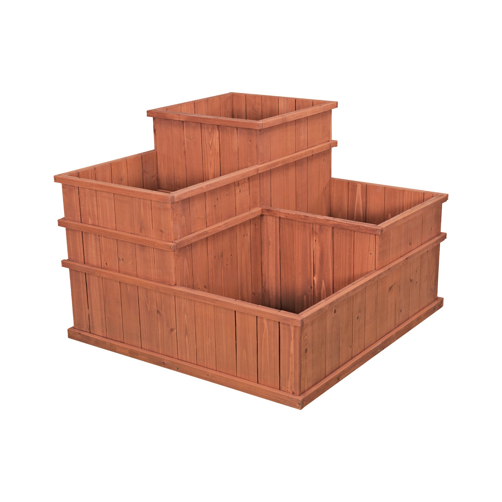 预发布站点、【Home&Garden】Gordonsville 2.5x2.5 ft Wood Raised Garden Bed、-12345