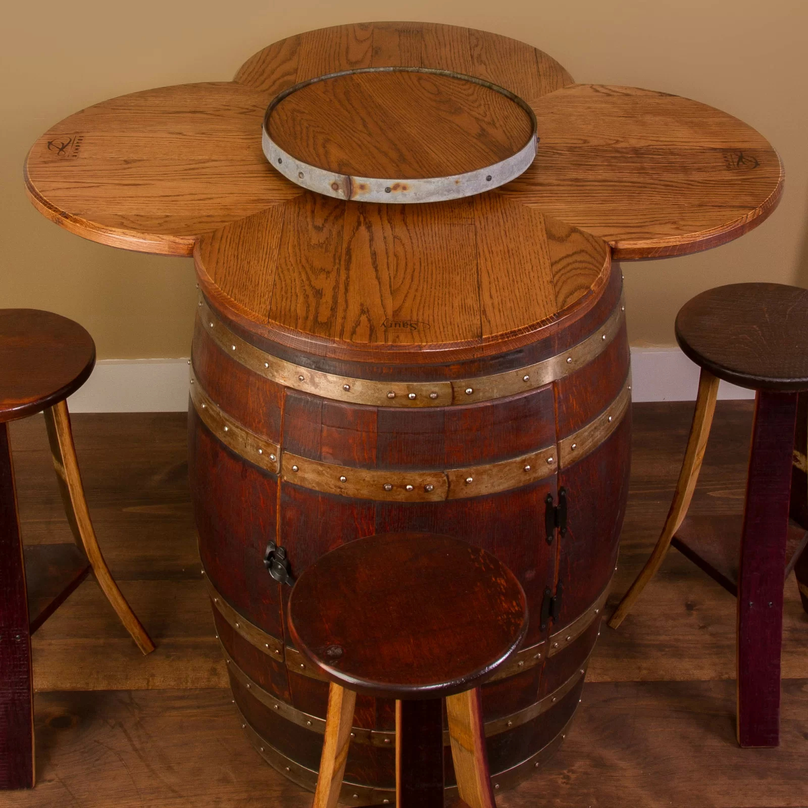 预发布站点、【Furniture】Uniontown 4 - Person Counter Height Solid Oak Dining Set、-12345