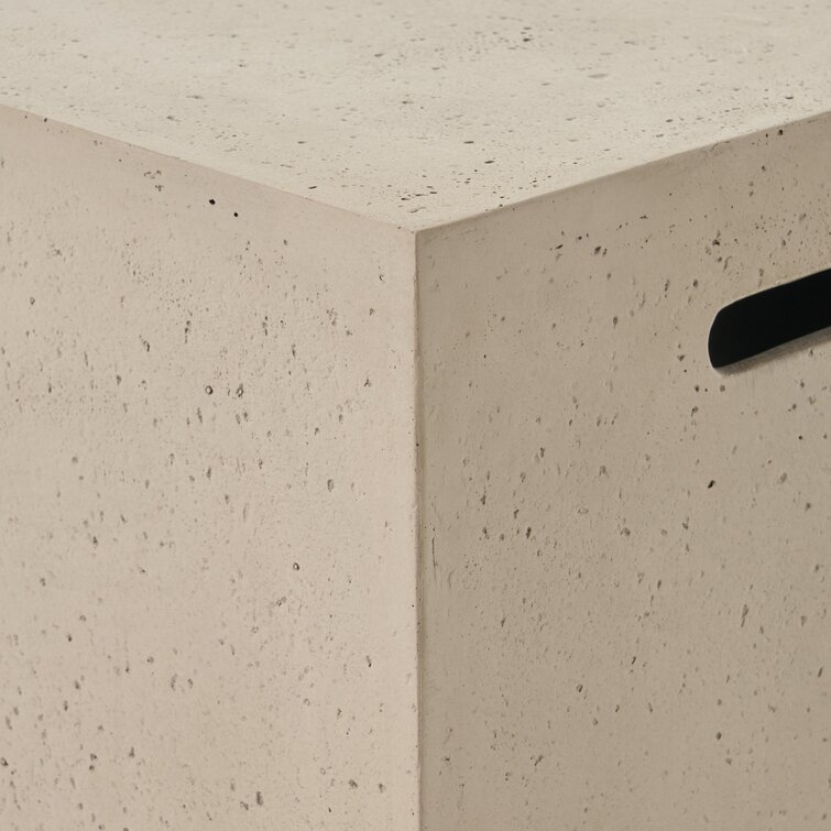 预发布站点、【Sports&Outdoors】Belle 15'' H x 56'' W Concrete Propane Outdoor Fire Pit Table、-12345