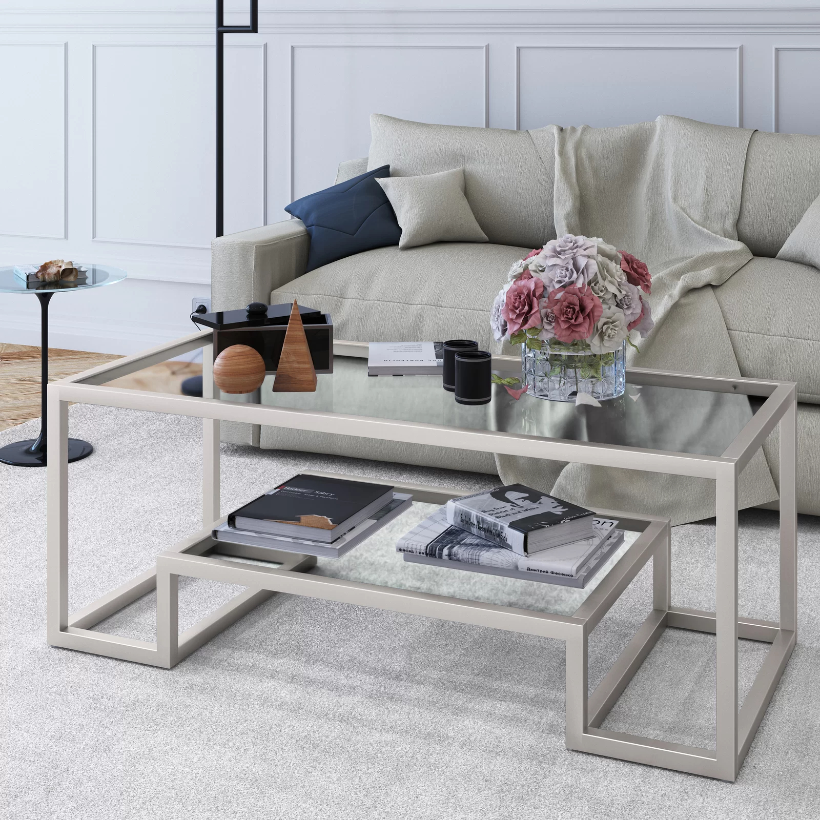 预发布站点、【Furniture】Shumake Frame Coffee Table with Storage、-12345