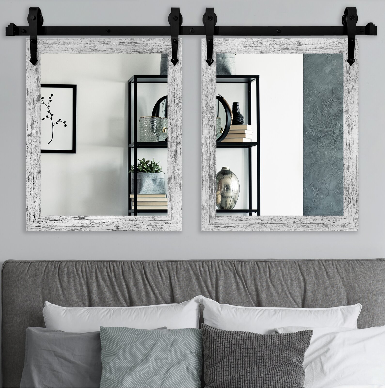 预发布站点、【Home Improvement】Herzberg Rectangle Wood Wall Mirror、-12345