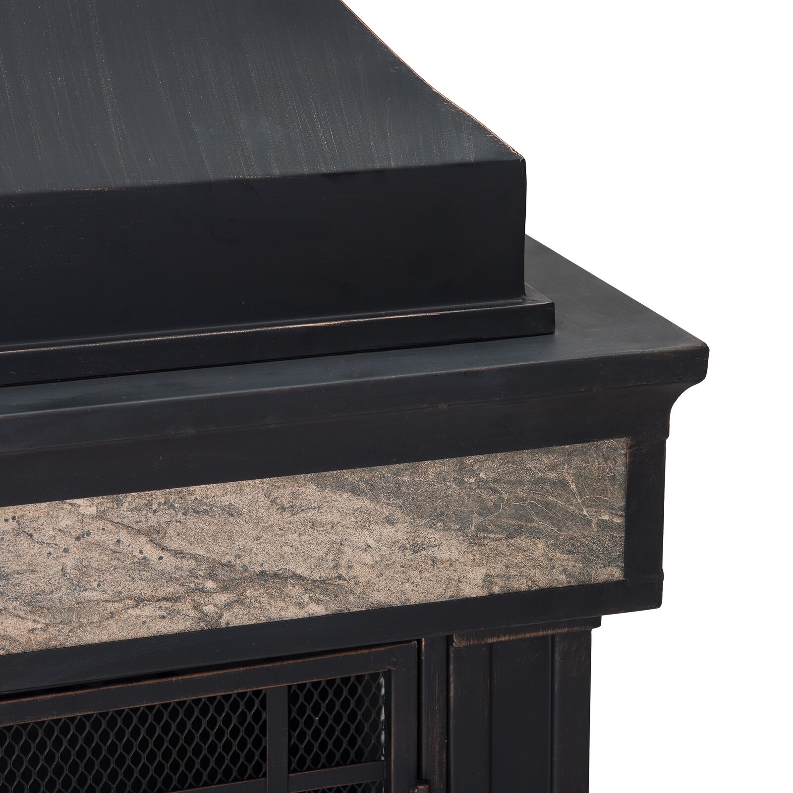 预发布站点、【Sports&Outdoors】Sofie 56.7'' H Wood Burning Outdoor Fireplace、-12345