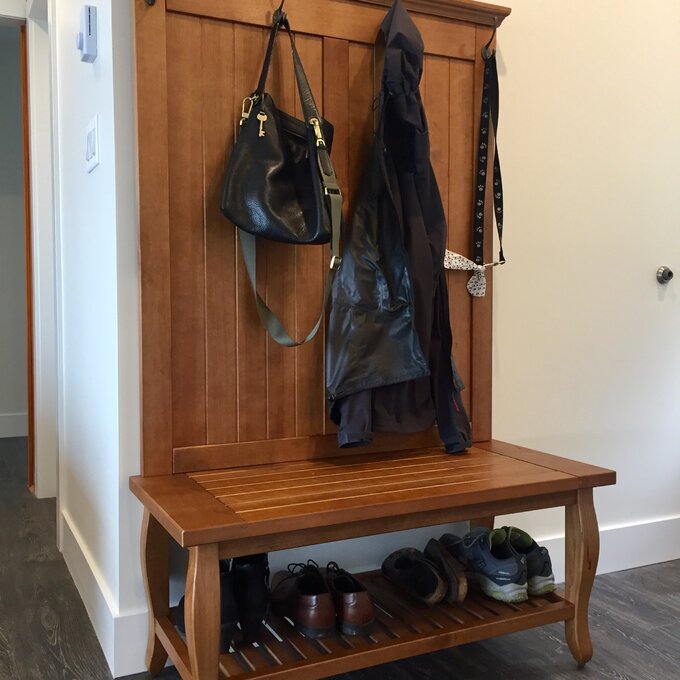 预发布站点、【Furniture】Bernnadette 40'' Wide Pine Solid Wood Hall Tree with Bench、-12345