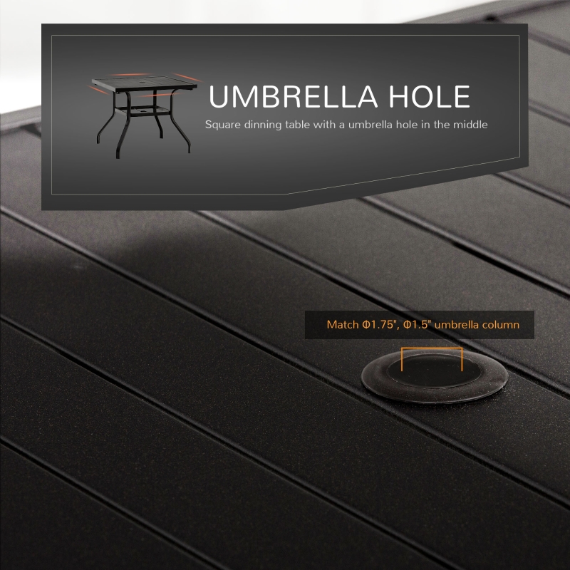 预发布站点、【Furniture】 5 PCs Outdoor Patio Dinning Set for 4 People with Table Modern Stylish Chair Metal Frame, Black、mysite-12345