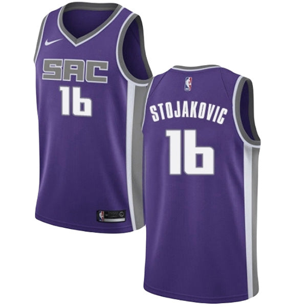 预发布站点、Youth Sacramento Kings Peja Stojakovic Icon Edition Jersey - Purple、FF-CUSTOM-12345
