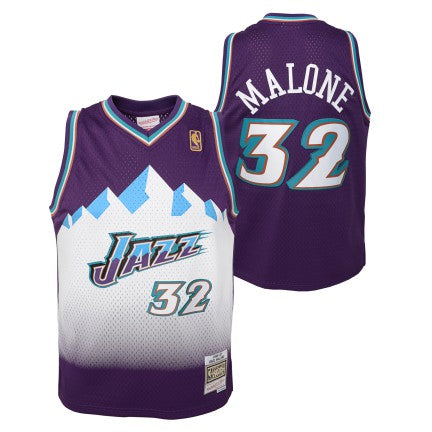 预发布站点、Youth Utah Jazz Karl Malone Mitchell & Ness Purple 1996-97 Hardwood Classics Swingman Jersey、FF-CUSTOM-12345