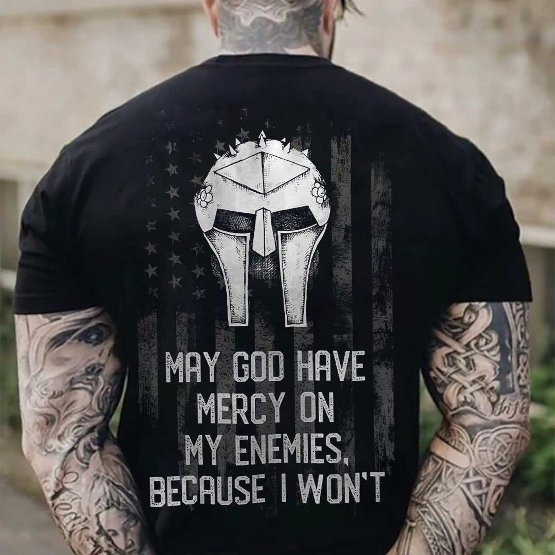 预发布站点、May God Have Mercy Printed Casual Men's T-Shirt、xsh-12345