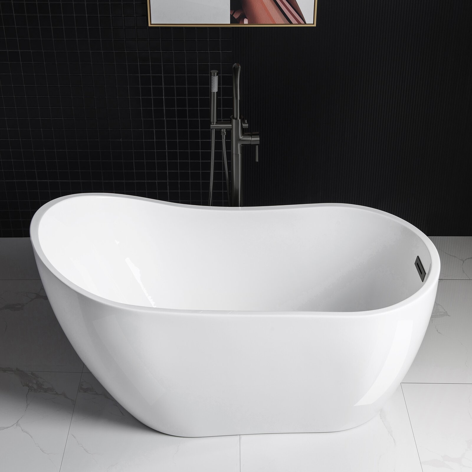 预发布站点、【Home Improvement】54" x 28" Freestanding Soaking Acrylic Bathtub、-12345