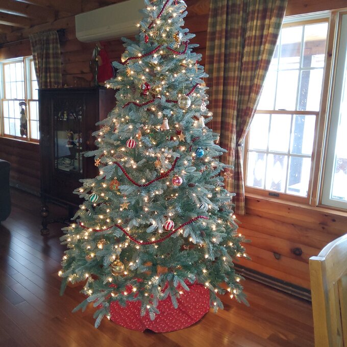 预发布站点、【Décor】Frosted Arctic 90'' Lighted Artificial Spruce Christmas Tree、-12345