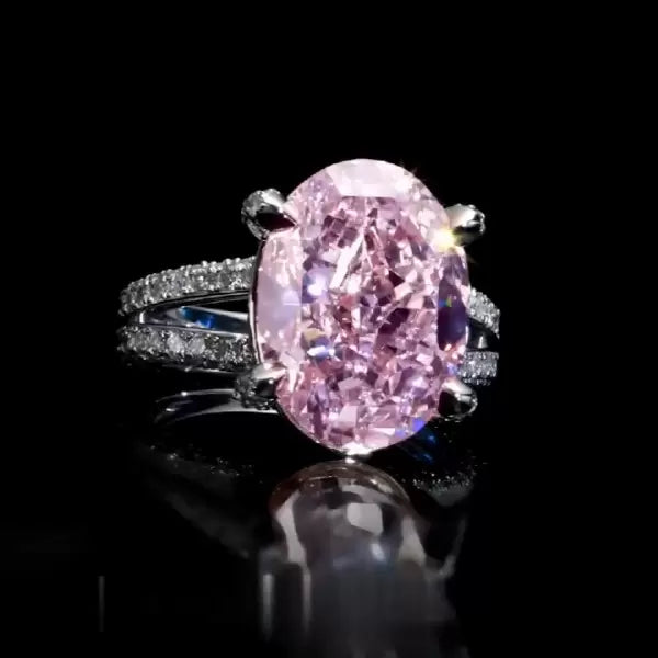 预发布站点、5ct Oval Cut Pink Sapphire Engagement Ring、testother-12345