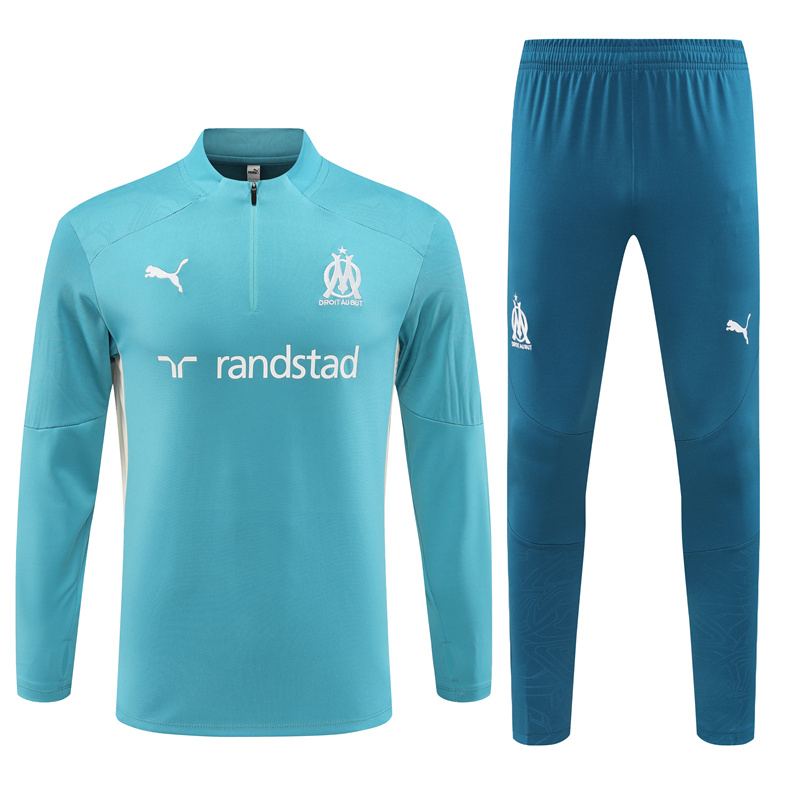 Marseille 24-25 Long Sleeve Training Set - Lake Blue111