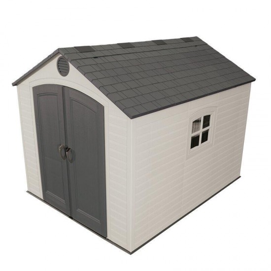 预发布站点、【Storage Shed】8 Ft. W x 10 Ft. D Plastic Traditional、-12345