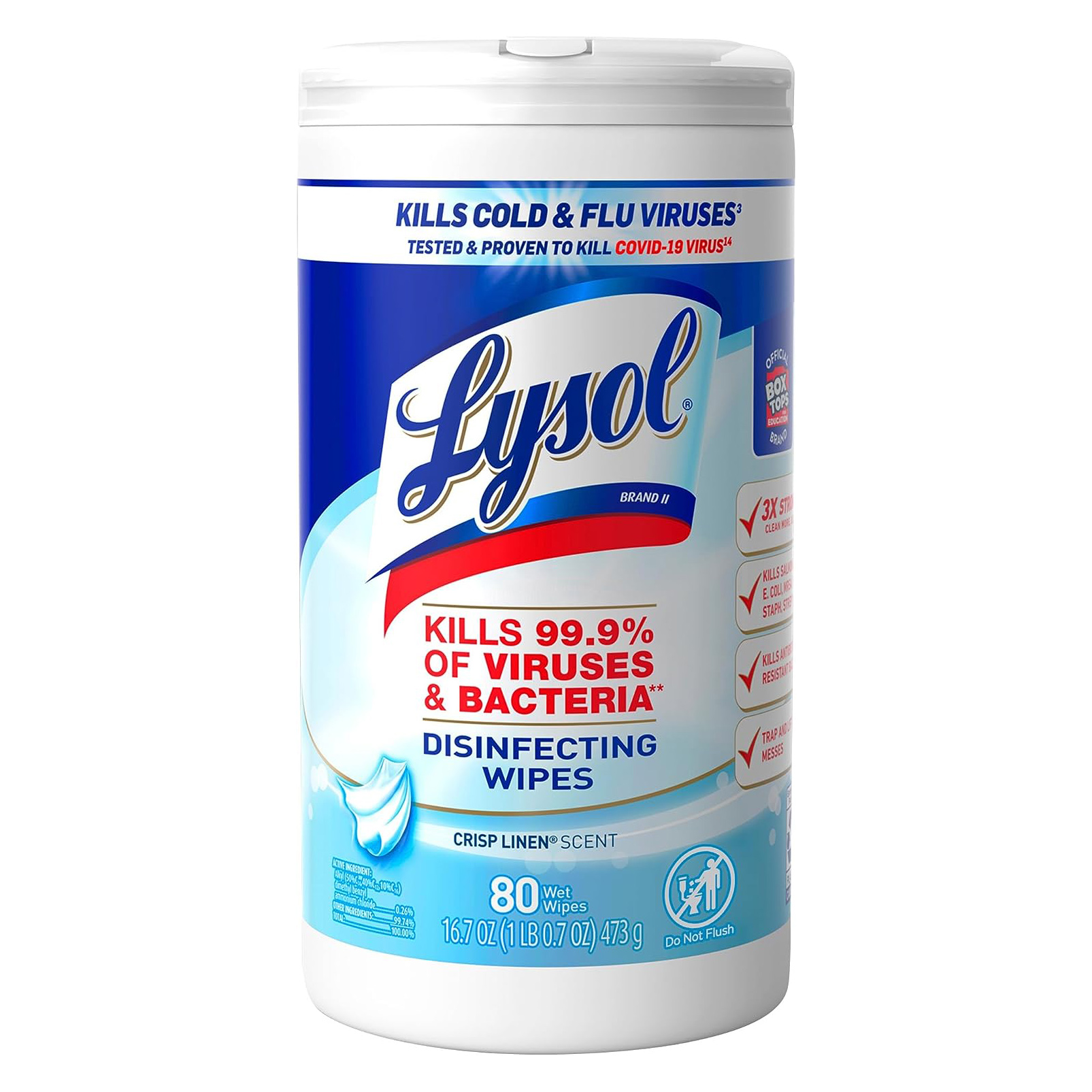 Lysol Disinfectant Wipes Bundle, Multi-Surface Antibacterial Cleaning Wipes, For Disinfecting & Cleaning, contains x2 Lemon & Lim Blossom (80ct) x1 Crisp Linen (80 Ct) & x1 Mango & Hibiscus (80 Ct)111mysite
