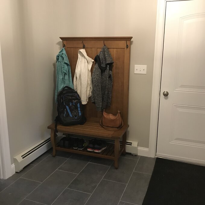 预发布站点、【Furniture】Bernnadette 40'' Wide Pine Solid Wood Hall Tree with Bench、-12345