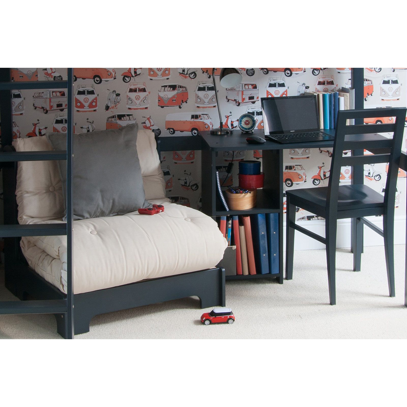 预发布站点、【Furniture】FARGO HIGH SLEEPER LOFT BED WITH FUTON AND STORAGE DESK、-12345