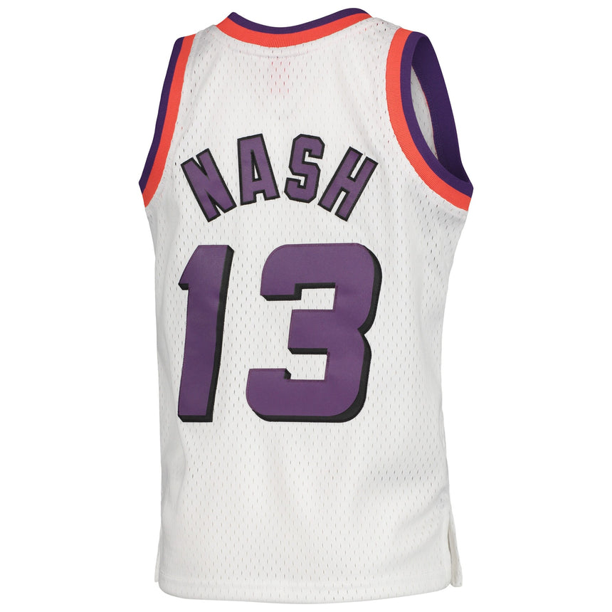 预发布站点、Youth Phoenix Suns Steve Nash Mitchell & Ness White 1996-97 Hardwood Classics Swingman Jersey、FF-CUSTOM-12345