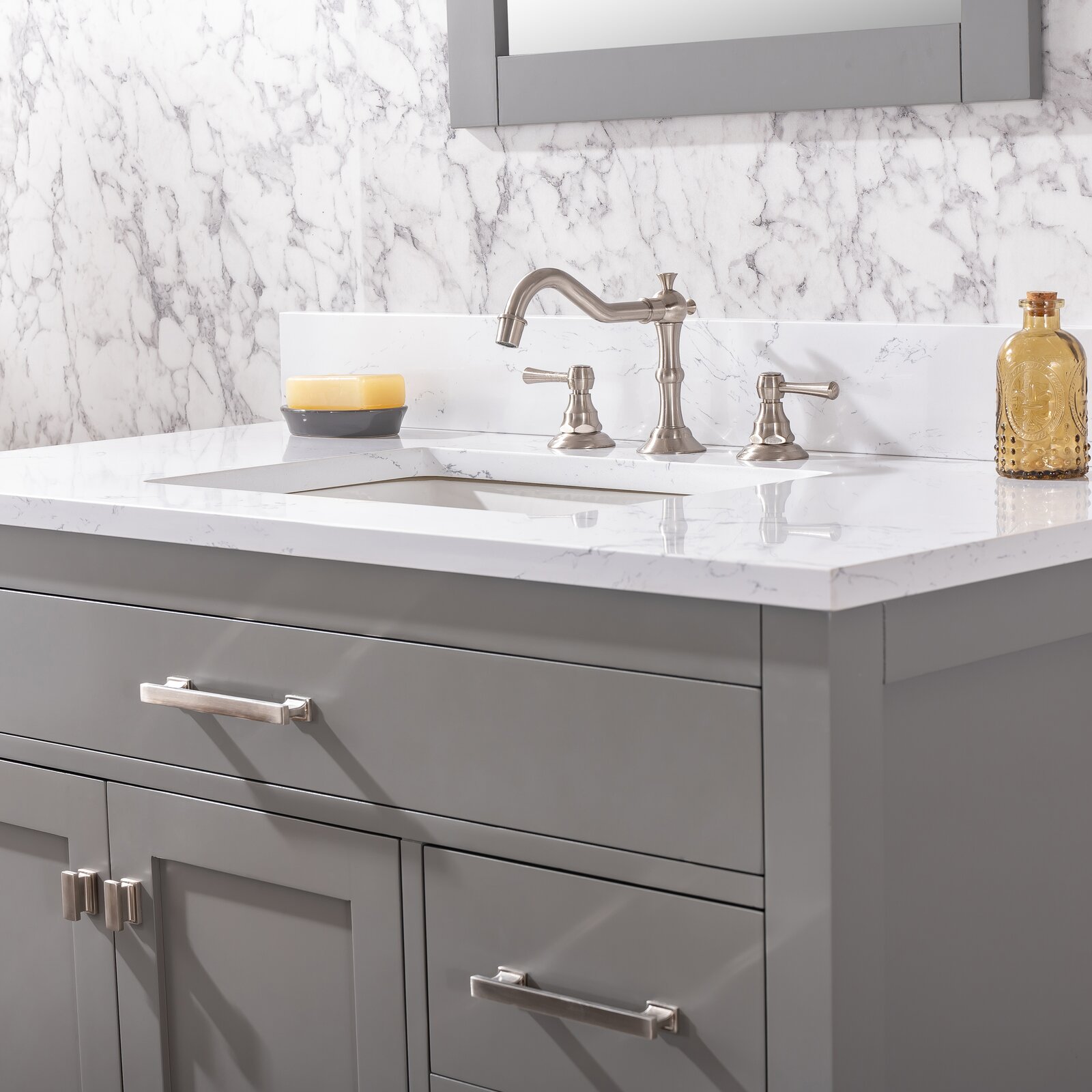 预发布站点、【Home Improvement】Atencio 42" Single Bathroom Vanity Set、-12345