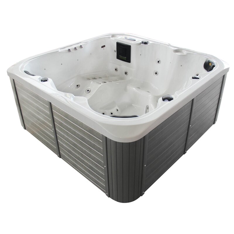 预发布站点、【Sports&Outdoors】Sol 72 Outdoor™ Aire 6 - Person 54 - Jet Acrylic Square Hot Tub with Ozonator in Gray、mysite-12345