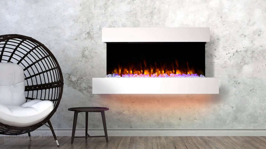 预发布站点、【Home Improvement】Endeavour Fires Runswick Wall Mounted Electric Fireplace with an Off White Mantel & Plinth、-12345