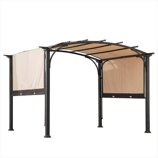 预发布站点、Meadow 11 Ft. W x 9.4 Ft. D Metal Pergola with Canopy、-12345