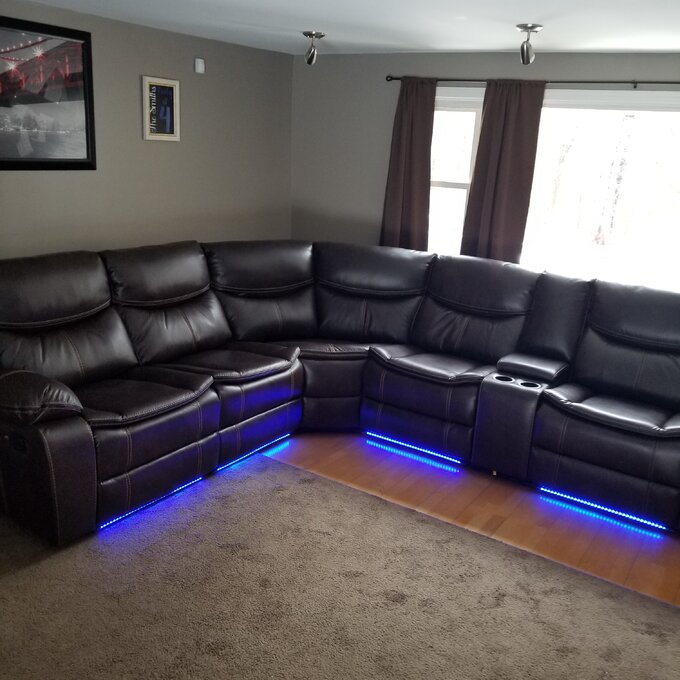 预发布站点、【Furniture】Mirabel 3 - Piece Vegan Leather Sectional、-12345