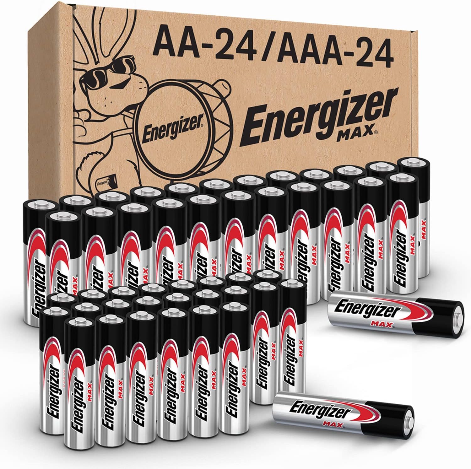 Energizer AA Batteries and AAA Batteries, 24 Max Double A Batteries and 24 Max Triple A Batteries Combo Pack, 48 Count111mysite