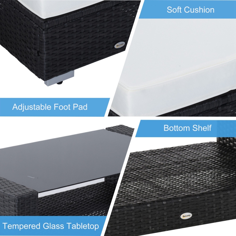 预发布站点、【Furniture】7Pc Rattan Set Outdoor Patio Furniture Sofa Table Sectional Wicker、mysite-12345