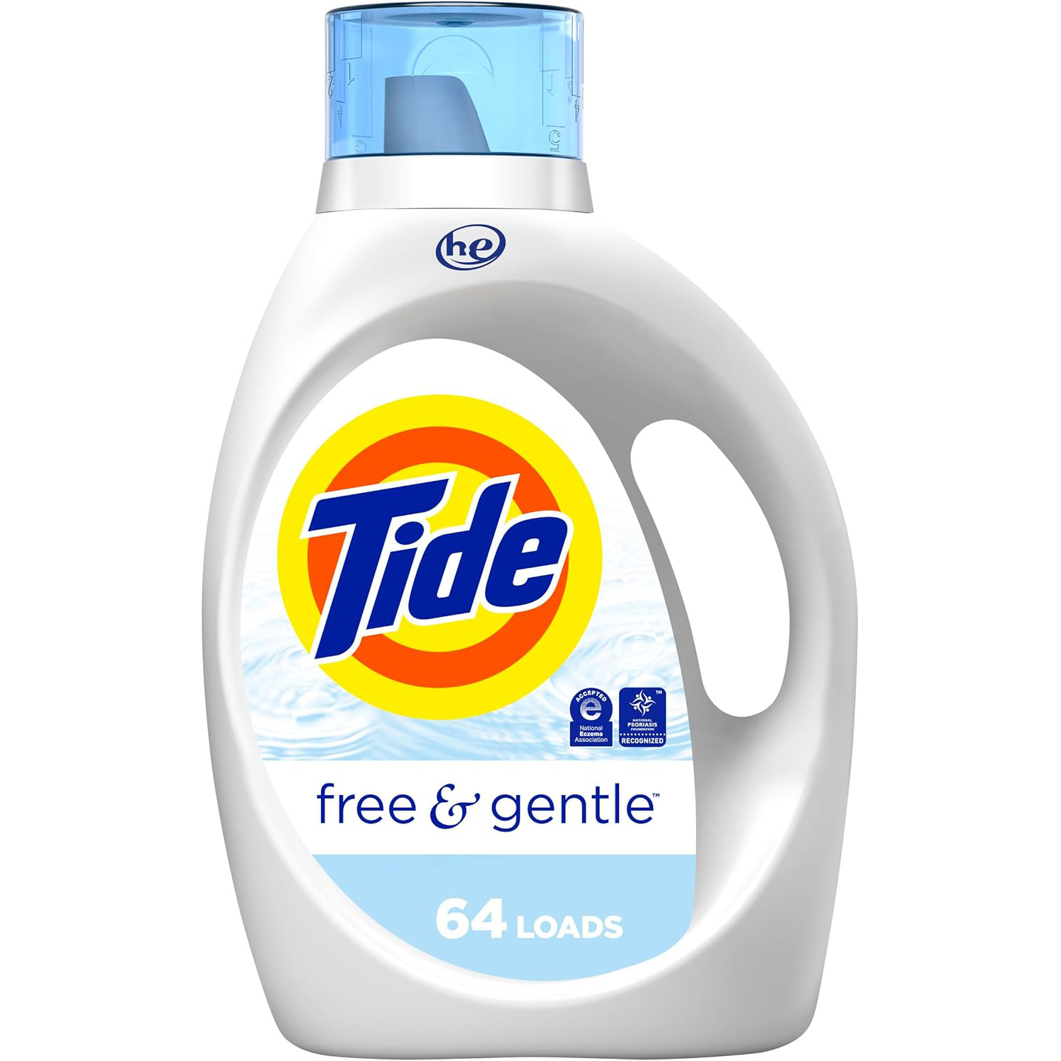 Tide Free & Gentle Laundry Detergent Liquid, HE Compatible, 100 Loads, 132 fl oz Hypoallergenic Laundry Detergent for Sensitive Skin111mysite