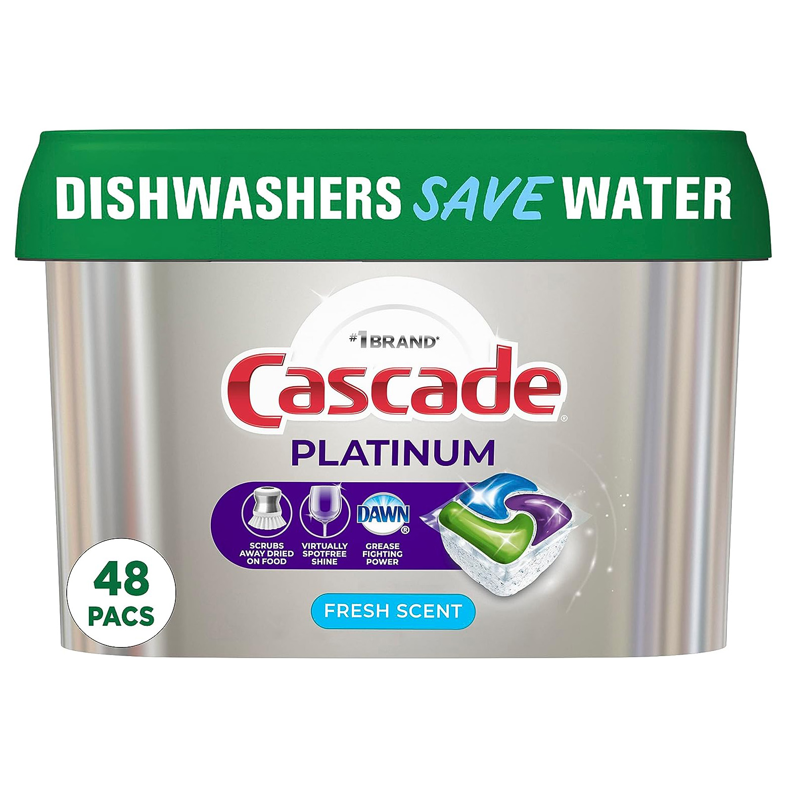 Cascade Platinum Dishwasher Pods, Dishwasher Detergent, Dishwasher Pod, Dishwasher Soap Pod, Actionpacs Dish Washing Pod, Lemon, 62 Count Dishwasher Detergent Pods111mysite