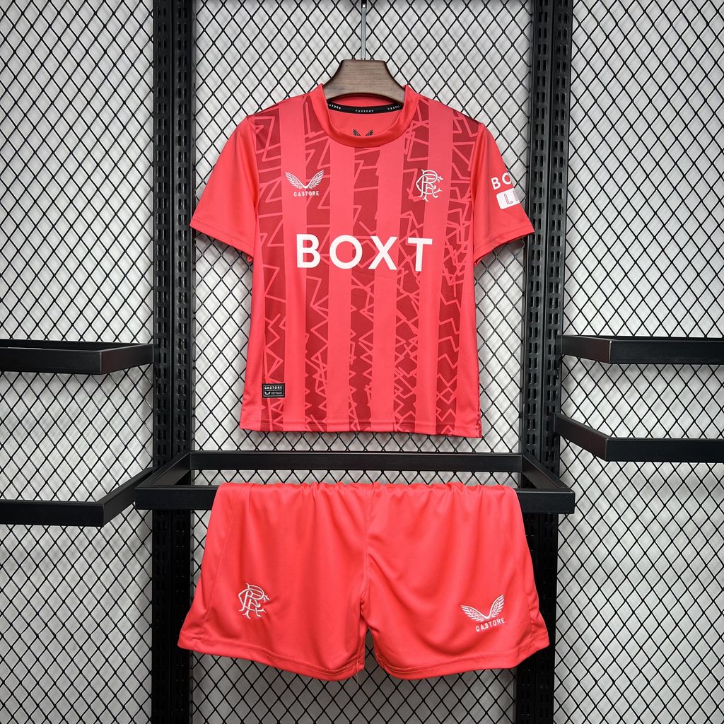Glasgow Rangers 24-25 Red Goalkeeper Kids Kit111