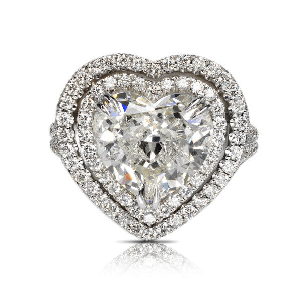 预发布站点、5.2ct Heart Cut White Sapphire Engagement Ring、testother-12345