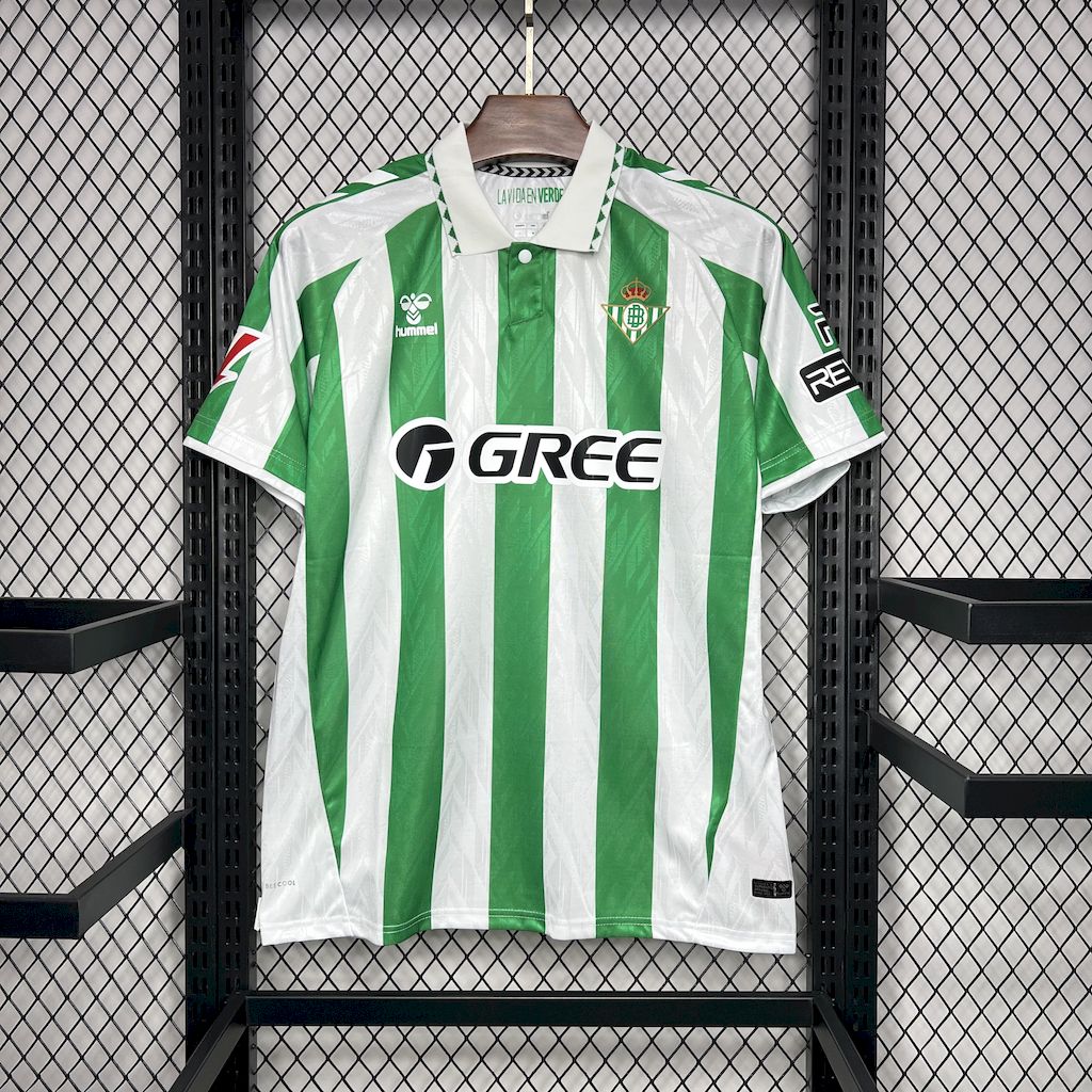 Real Betis 24-25 Home Stadium Jersey with New Sponsor - Fans Version111