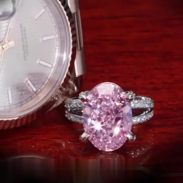 预发布站点、5ct Oval Cut Pink Sapphire Engagement Ring、testother-12345