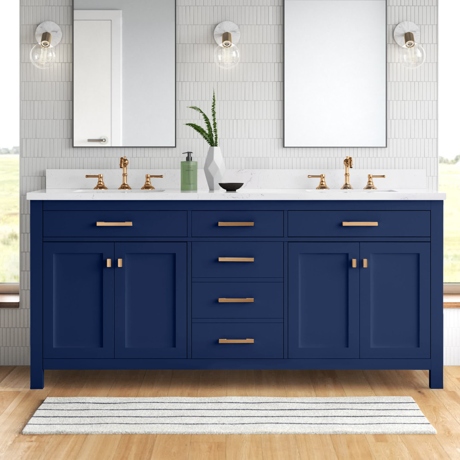 预发布站点、【Home Improvement】Atencio 72" Double Bathroom Vanity Set、-12345