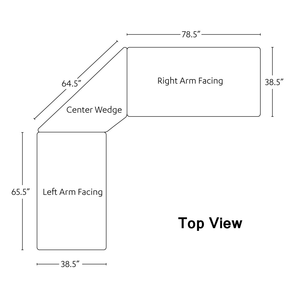 预发布站点、【Furniture】Mirabel 3 - Piece Vegan Leather Sectional、-12345