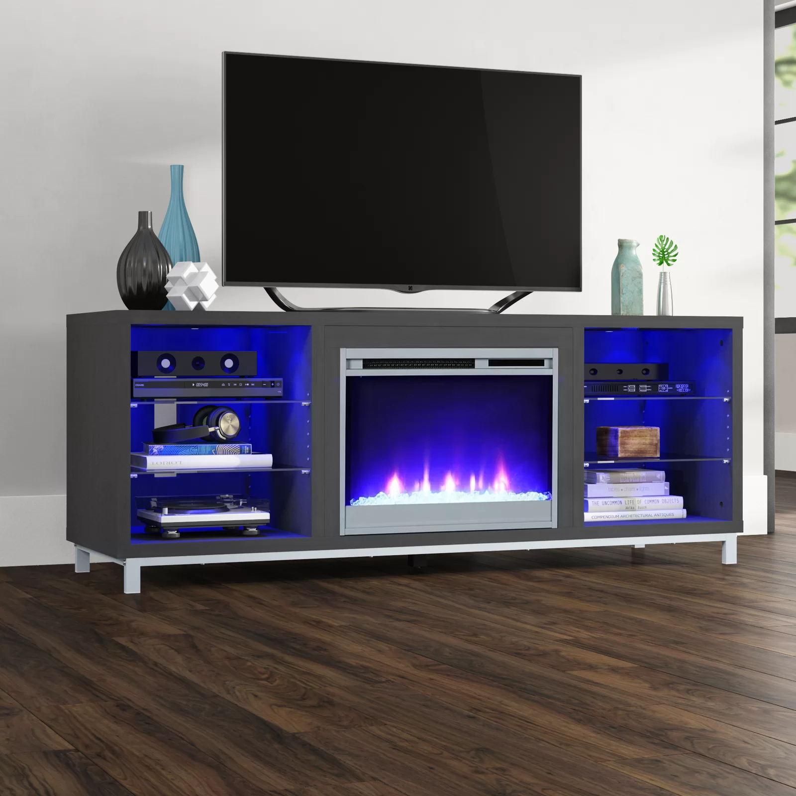 预发布站点、【Furniture】【BS】Vaske TV Stand for TVs up to 70" with Fireplace Included、-12345
