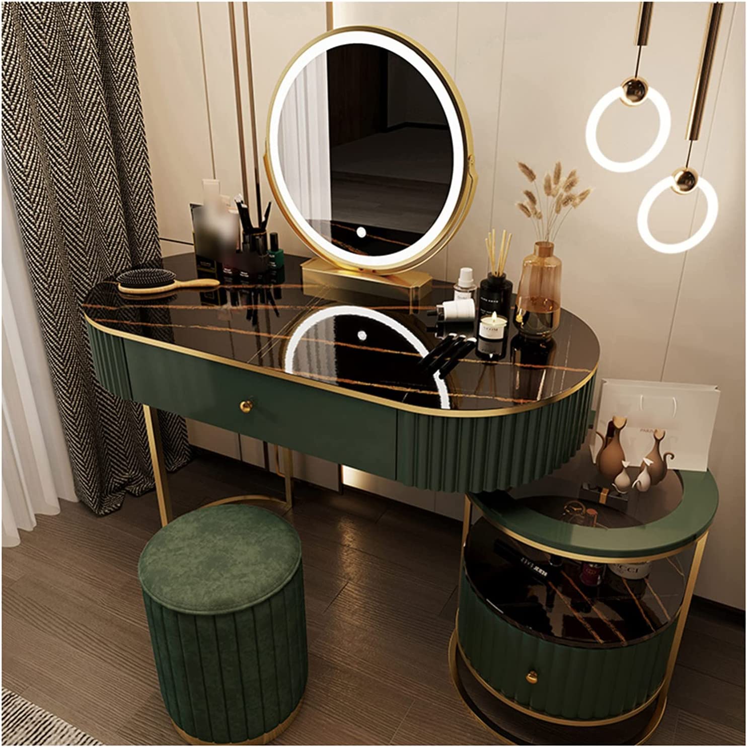 预发布站点、【Furniture】Cosmetic Dressing Table with Mirror, Bedroom Dressing Table Stool Cover, Dressing Table Set、mysite-12345