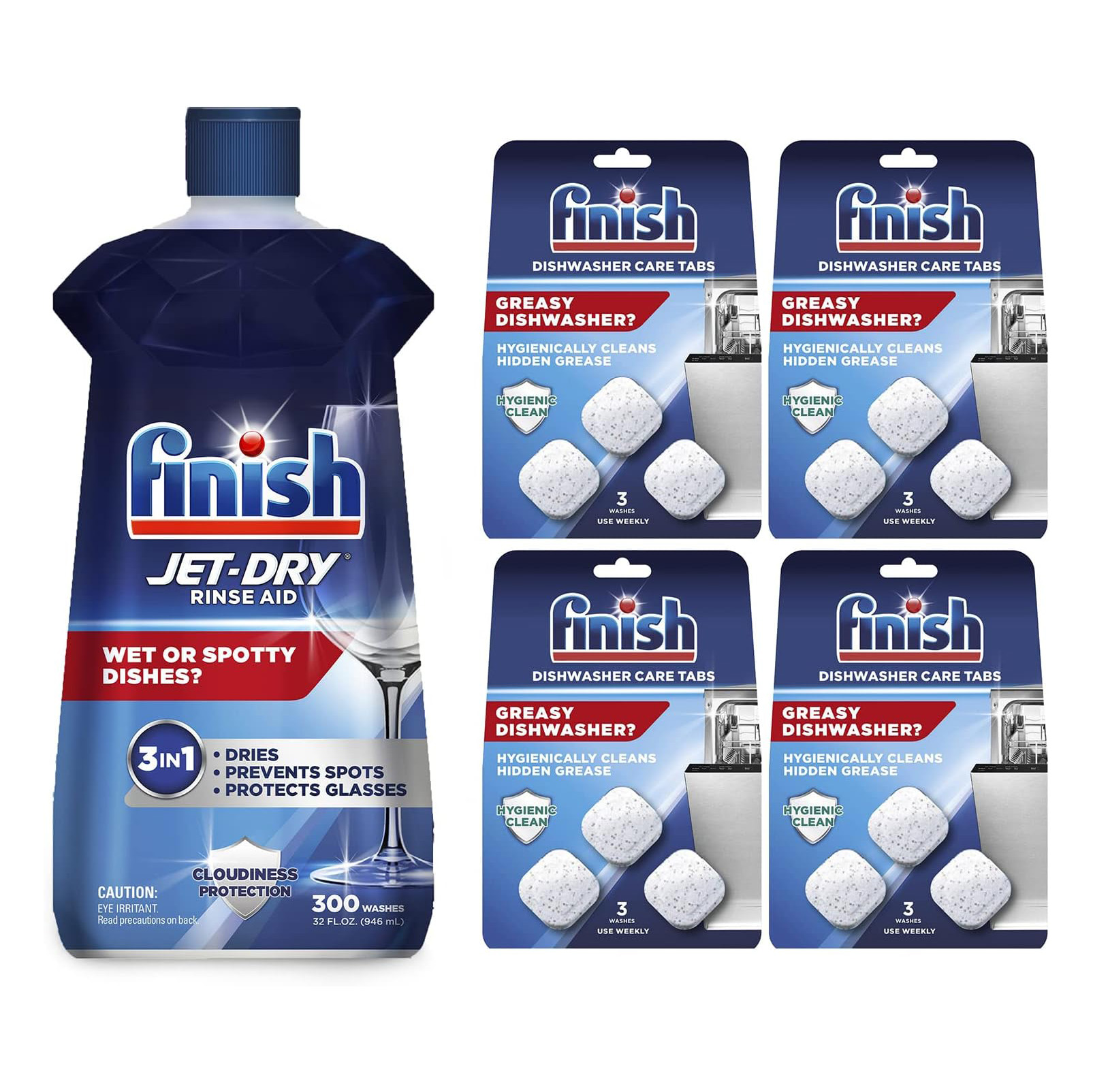 Finish Jet-dry, Rinse Agent, Ounce Blue 32 Fl Oz (Packaging May Vary)111mysite