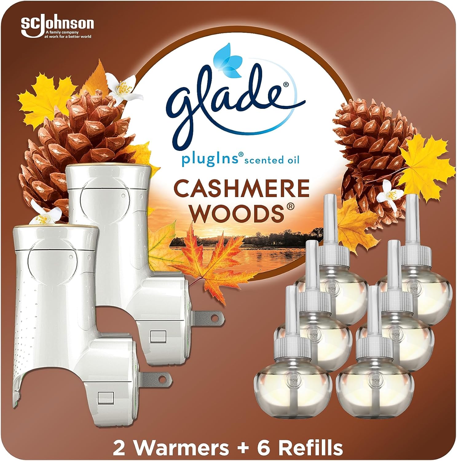 Glade PlugIns Air Freshener Starter Kit, Scented and Essential Oils for Home and Bathroom, Clean Linen, 4.02 Fl Oz, 2 Warmers and 6 Refills111mysite