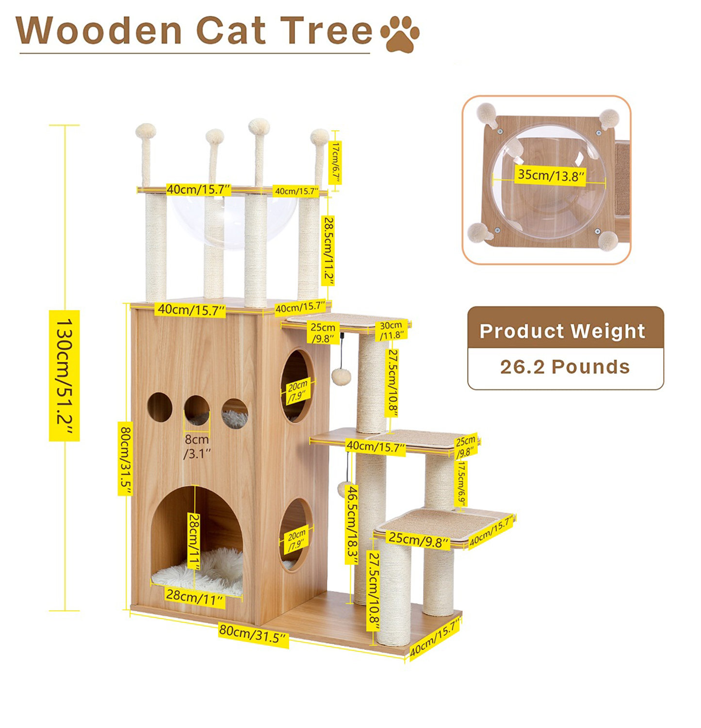 预发布站点、【Pet】52" Tavion Multi-level Cat Tree、-12345