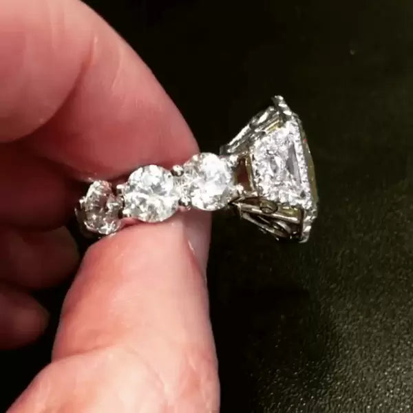 预发布站点、5.6ct Yellow Sapphire Halo Engagement Ring、testother-12345