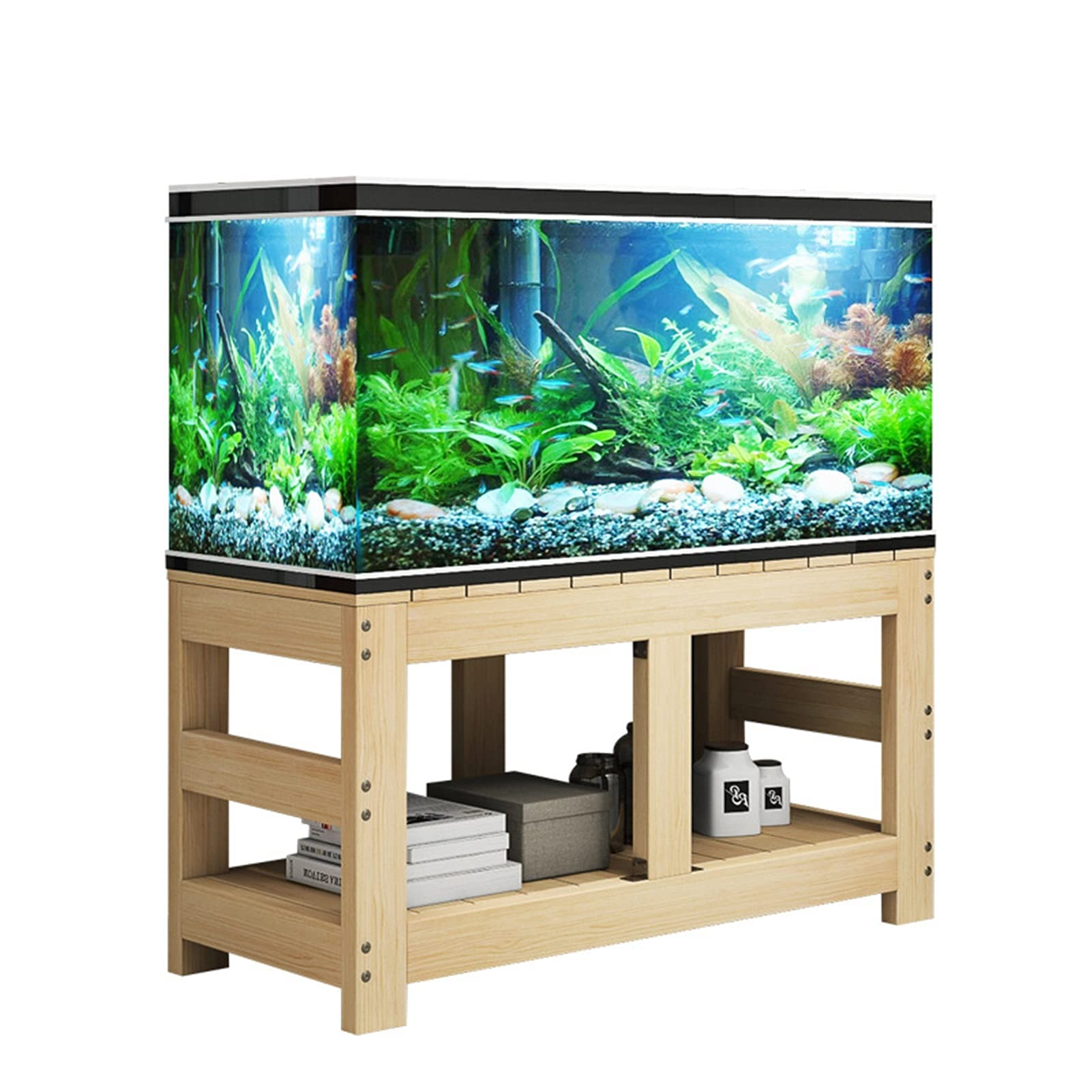 预发布站点、【Pet】Aquarium Bracket Solid Wood Fish Tank Fish Aquarium Rack、-12345